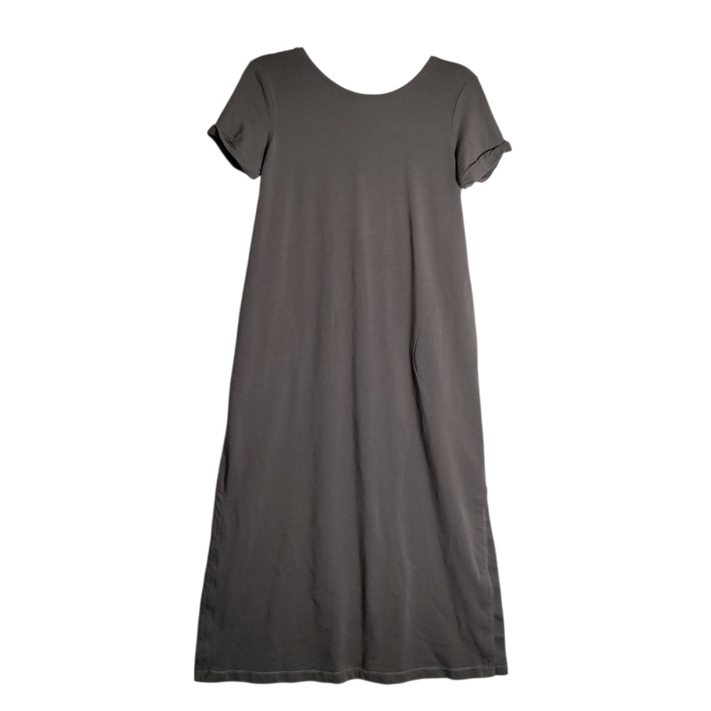 Pure‎ Jill J Jill Pima Cotton Tencel Modal Maxi Dress Brown XS Short Sleeve